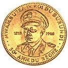 10 Francs  - Mwambutsa IV (50th Anniversary)