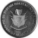 5 Francs - Mwambutsa IV (Independence)