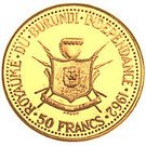 50 Francs  - Mwambutsa IV (Burundi Independence)