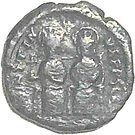 ½ Follis - Justin II & Sophia