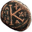 ½ Follis (20 Nummi) - Maurice Tiberius (582-602)