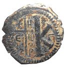½ Follis - Justinian I (Theoupolis mint)