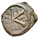 ½ Follis - Mauricius Tiberius Constantinopolis mint 1-16(582-602)