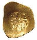 Aspron Trachy - Alexius III Angelus-Comnenus (IC-XC alone obverse lettering)