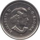 25 Cents - Elizabeth II (Colored Canada Day)