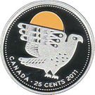 25 Cents - Elizabeth II (Peregrine Falcon; silver proof)