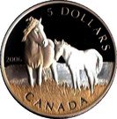5 Dollars - Elizabeth II (Sable Island Horses)