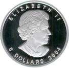 5 Dollars - Elizabeth II (1 oz Arctic Fox)