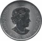 8 Dollars - Elizabeth II (Bison; 1.25 oz Silver Bullion Coinage)