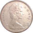 10 cents - Elizabeth II (2nd portrait, Silver (.500), Philadelphia mint)