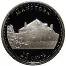 25 Cents - Elizabeth II (Manitoba; silver)
