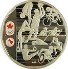 1 Dollar - Elizabeth II (Celebrating Canadian Athletes)