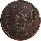 ½ Penny (T.S. Brown & Co)