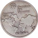 10 Dollars - Elizabeth II (Map of the World)
