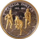 1 Dollar  - Elizabeth II (War of 1812; gold-plated)