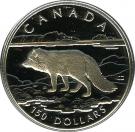 150 Dollars - Elizabeth II (Arctic fox; platinum)