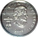 25 Cents - Elizabeth II (Speed Skating; coloured)