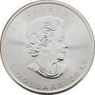 5 Dollars - Elizabeth II (4th portrait; Silver Bullion Coinage)