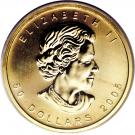 50 Dollars - Elizabeth II (1 oz. 99999 Gold Bullion Coinage; Experimental)
