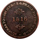 ½ Penny (Sir Issac Brock)