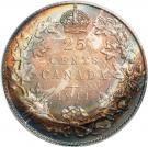 25 Cents - George V (w/o "DEI GRATIA")