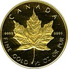 20 Dollars - Elizabeth II (2nd Portrait; ½ oz. Gold Bullion Coinage)