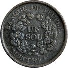 1 Sou Banque du Peuple Belleville Issue