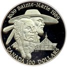 100 Dollars - Elizabeth II (Saint-Marie Among the Hurons)