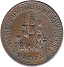 ½ Penny - John Alexr. Barry (Halifax)