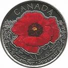 25 Cents - Elizabeth II (Remembrance; coloured)