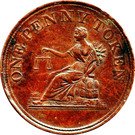 1 Penny token (Thomas Halliday)