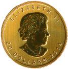 20 Dollars - Elizabeth II (4th Portrait; ½oz. Gold Bullion Coinage)