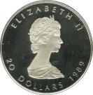 20 Dollars - Elizabeth II (2nd Portrait; ½ oz. Platinum Bullion Coinage)
