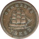 ½ Penny  (Commerce Token - Francis Mullins)