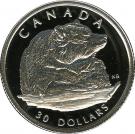 30 Dollars - Elizabeth II (Grizzly bear; platinum)