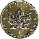 5 Dollars - Elizabeth II (2nd Portrait; ⅒ oz. Gold Bullion Coinage)