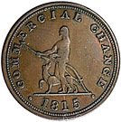 ½ Penny (Commercial change 1815 - Nova Scotia)