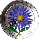 25 Cents - Elizabeth II (Aster and Bumble Bee)