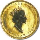 1 Dollar - Elizabeth II (3rd Portrait; 1/20 oz. Gold Bullion Coinage)