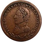 ½ Penny Token (Field Marshal Wellington - Britannia)