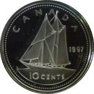10 Cents - Elizabeth II (3rd portrait; Silver Proof Issue)