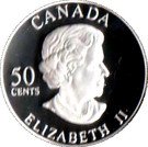 50 Cents - Elizabeth II (Golden Rose)