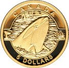 5 Dollars - Elizabeth II (Orca Whale)