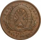 ½ Penny - Bank of Montreal