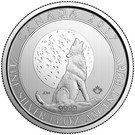 2 Dollars - Elizabeth II (Wolf Moon; ¾ oz. Silver Bullion Coinage)