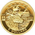 5 Dollars - Elizabeth II (Caribou)