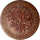 1 Sou (Banque du Peuple - Sou of the Rebellion)