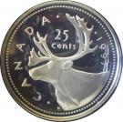 25 cents - Elizabeth II (3rd portrait; Silver Proof Issue)