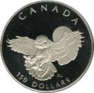 150 Dollars - Elizabeth II (Snowy Owl; platinum)