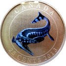 25 Cents - Elizabeth II (Tylosaurus Pembinensis)